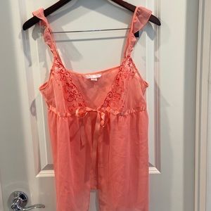 Victoria Secret’s Peach Lingerie with matching Panties
